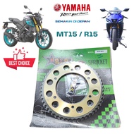 428 SPROCKET GOLD 50T 51T 52T 428 SPOCKET GOLD HEAVY DUTY GOLD YAMAHA MT15 V1 MT15 V2 YAMAHA R15 V1