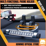 handphone stand phone stand fone holder Luminous Temporary Stop Sign Universal Mobile Phone Car Numb