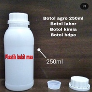 botol agro 250 ml / botol labor 250ml / botol hdpe agro 250ml termurah