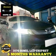 Honda City Gen 6 GM6 6500k White LED Headlight / Fog Light Bulb Reverse Bulb T15 T10 H8 W16W W5W Pol