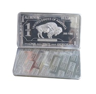 1 oz One Troy Ounce American Buffalo .999 Pure Aluminium Bullion Bar Al Element 1oz