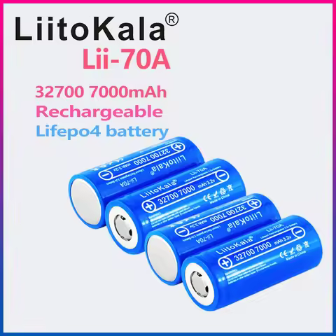 LiitoKala Lii-70A 3.2V 32700 7000mAh LiFePO4 Battery 35A Continuous Discharge Maximum 55A High power