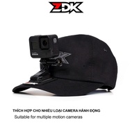 Canvas Hat With mount Dashcam Mounted Cycling vlog mount gopro