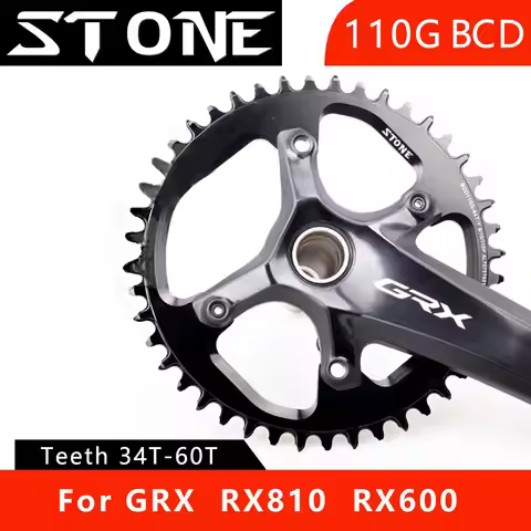 Stone Round Chainring 110 BCD for Gravel GRX FC RX810 RX600 34 36 38 40 42 46 58T 60T Tooth Road Bik