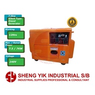 SYI Working 12hours Heavy Duty 7.5kw Silent Type Diesel Generator