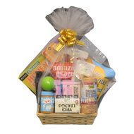 Healthy Snacks - Joy In A Bundle Gift Basket (Cereal Hummus Chips Chia Seed Brownie Bites Granola Or