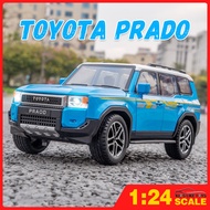 KLT 1:24 Toyota Prado LC250 Diecast Model Car Alloy Cars Toys Collection Gift For Kids Boy Girl