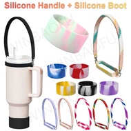 stanley accessories Silicone tumbler Handle strap Protective Silicone Boot Water Bottle Handle Set f
