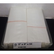 PE Plastic Bag / 5 x 9 inch Clear PE 04 (0.04mm) Plastic Bag / Thin PE Bag / Jenis Nipis / Pembungku