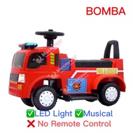 Fire Engine Bomba Ride on Car Lorry Motor Kereta Bomba kanak motor battery rechargeable 6volt with S
