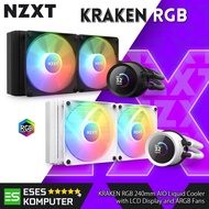 Nzxt KRAKEN 240 RGB Black/White 240mm AIO Liquid Cooler with LCD Display and ARGB Fans
