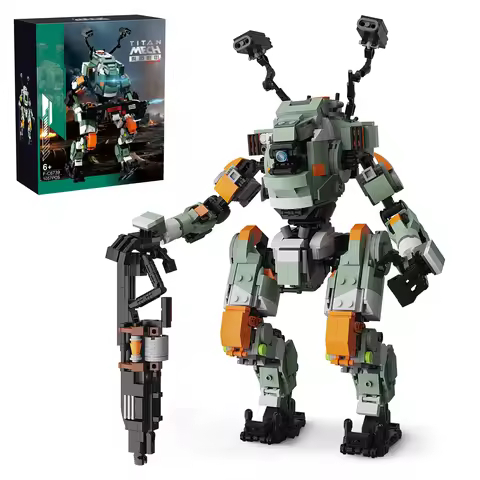 Moc Titanfalls BT-7274 Vanguard-class Titan Mecha Building Blocks Set Model Mech Warrior Mech-exoske