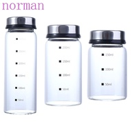 NORMAN Spice Jars Perforated Glass Spice Bottle Kitchen Supplies Condiment Storage Cooking Tool Salt Jar