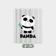 浴簾 - 熊貓圖案