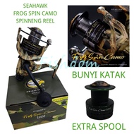 FISHDOM SEAHAWK FROG SPIN CAMO FISHING REEL MESIN PANCING IKAN BUNYI KATAK