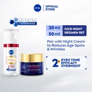 NIVEA Luminous 630 Anti Spot Anti-Age & Spot Night Regimen Set (Serum 30 ml + Night Cream 50 ml) / D