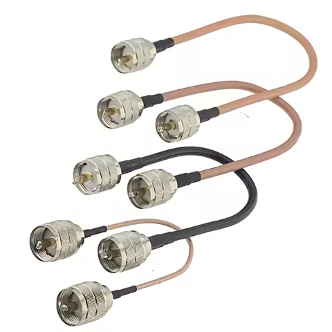 RG316 RG58 RG142 RG400 UHF PL259 to PL259 RF Coaxial Converter Connector Pigtail Jumper Cable Straig