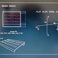 Ready Gan Pedal Board Pa Andika 450X300X30.60 Custom Ready Gan