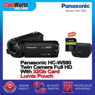 Panasonic HC-W580 Twin Camera Full HD With  32GB Card and Lumix Pouch PS60kk