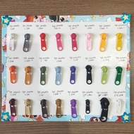 Ready Zipper head no. 5 nylon plastic teeth white black 1 package 100pcs