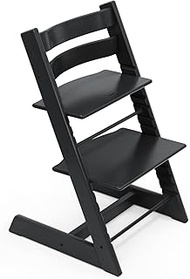 Tripp Trapp Chair from Stokke, Black - Adjustable, Convertible Chair for Toddlers, Children & Adults