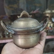 Small Brass Pot Width 3 Inches