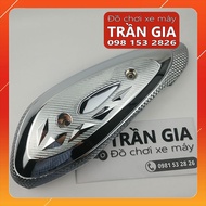 Ốp pô xe SH Mode năm 2020-2021-2022-2023 2024 chụp che bô xi inox cacbon xe Sh Mo nữ đời mới nhất- p