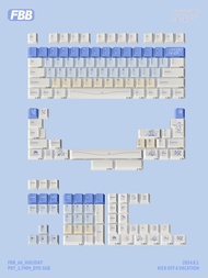 FBB Keycaps ชุดรูปแบบน่ารักวันหยุดปุ่มกดที่กำหนดเองสำหรับ MX SWITCH เชอร์รี่โปรไฟล์คีย์บอร์ดแบบกลไกฝ