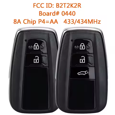 B2T2K2R Smart Remote Key Fob for Toyota Avalon Highlander RAV4 2019 2020 2021 2022 2023 Board#0440 8