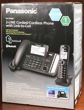 PANASONIC KX-TG9581 2LINE CORDED/CORDLESS PHONE WITH LINK TO CELL N BLUETOOTH FUNCTION