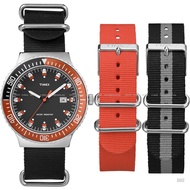 TIMEX UG0108 Men's Analog Watch Originals Vintage Inspired 42mm 3 Nylon Strap Black Limited Edition 