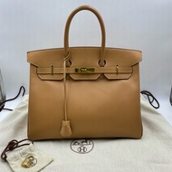 HERMES愛馬仕 birkin35 餅乾色E皮