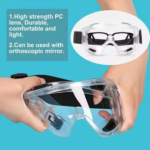Safety Goggles Anti Splash Dust Proof Clear Lens Eye Protection For Industrial Lab Work Safety Glass