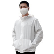 ONONO เสื้อแจ็คเก็ตPPE เสื้อแจ็คเก็ตกันน้ำ ลดสัมผัสเชื้อโรค ผลิตจากผ้าโพลีเอสเตอร์100% (ซักใช้ซ้ำได้)
