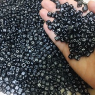 (100 Pcs) SAVE PACKAGE Alphabet Beads / Letter Beads / Complete Alphabet Cube Beads AZ