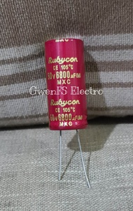 Elco 6800UF 50V Rubycon Merah 6800 UF 50 V RED