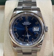 Rolex Datejust  116200  光圈藍羅馬2017卡盒