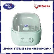Baby Safe LBD01 - Bottle & Dry Sterilizer With Rack