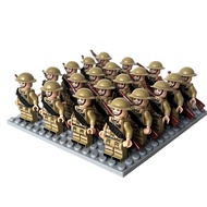 Square Array Doll B1 Package Weapon Base Plate Assembled Doll Building Block Toy German Army British