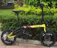 DAHON  K3Plus 外摺版（黃色），大行 16寸迷你超級變速碟煞 摺疊自行車成人男女單車，100%原廠正貨 (已配置單車腳架)