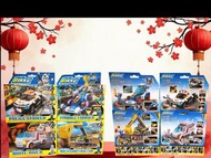 Lego Bikku 變形跑車 挖土機 救護車 警車