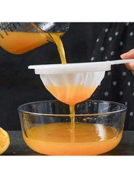 1入組廚房用超細尼龍網漏勺塑料篩子,適用於豆漿,咖啡,奶,優格,果汁,開菲爾,蜂蜜和葡萄酒 (100目)