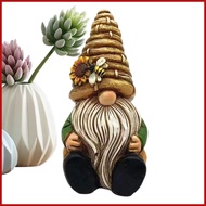 Gnome Statue Colorful Sunflower Gnome for Gardens Funny Garden Lawn Gnome Decoration Outdoor Yard Gn