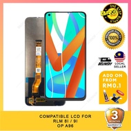 BROSHOP Compatible Lcd For Realm 8i / 9i / OP A96 Skrin Touch Screen With Digitizer Fullset MO