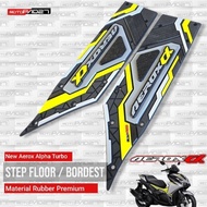 Motopad27 carpet footrest aerox turbo alpha step floor footrest Aerox Alpha Turbo