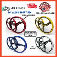 20" Alloy Sport Rim 3 Batang Sabit BMX Sport Rim Basikal Bicycle Sport Rim