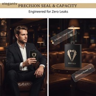 EGN 8oz Custom Name Stainless Steel Hip Flask Leakproof Portable Whisky Bottle for Wedding Groomsmen