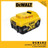 [SG-STOCK] DEWALT DCB182, 18V/20VMAX 4.0AH BATTERY FOR DEWALT TOOLS 18V/20V SERIES
