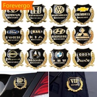 【Forever】 3D Metal Car VIP Motors Emblem Badge Decal Trunk Emblem Rear Body Tailgate Accessory Adhes