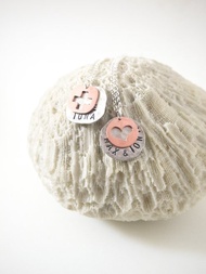 生日 週年 愛情 聖誕 客製化禮物 手工訂作 英文名字&符號純銀項鍊